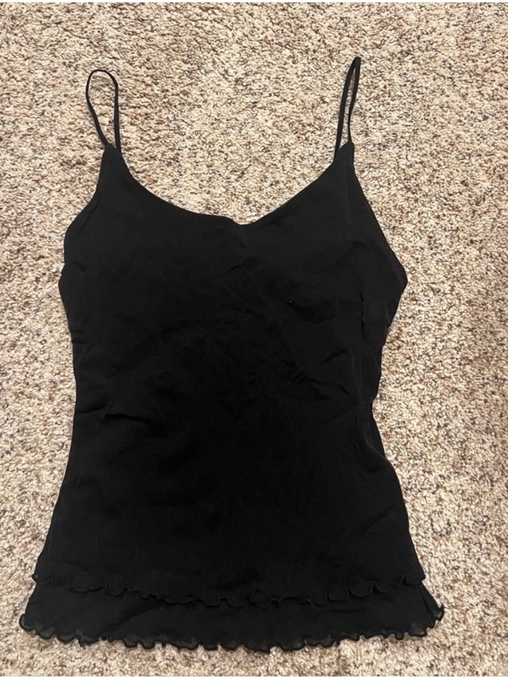 John Galt Black Spaghetti Strap Cami Top - Brand Unknown